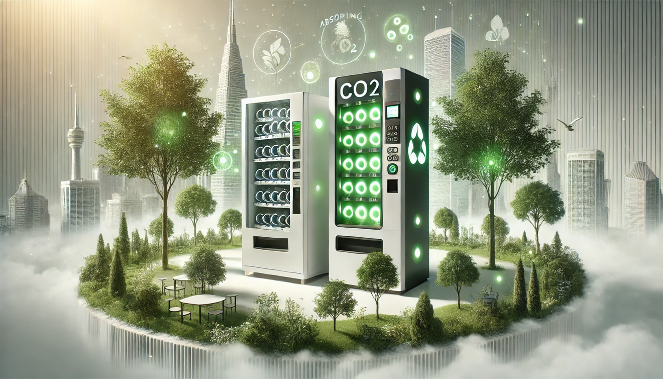 O dia em que máquinas de venda automática se tornarão florestas? Evolução da tecnologia de absorção de CO2 e o desafio da Sanden