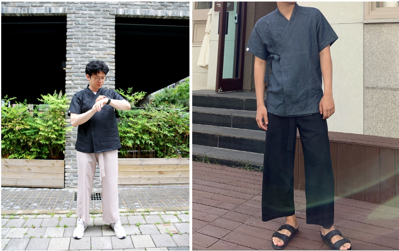 リネン製の涼しい夏の韓服