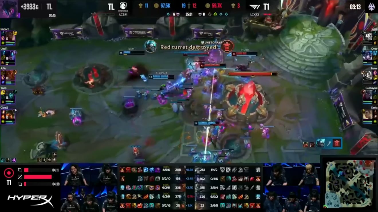 League of Legends MSI 2024 Bracket Stage Round 2 T1 vs TL 3:1 T1 Victory