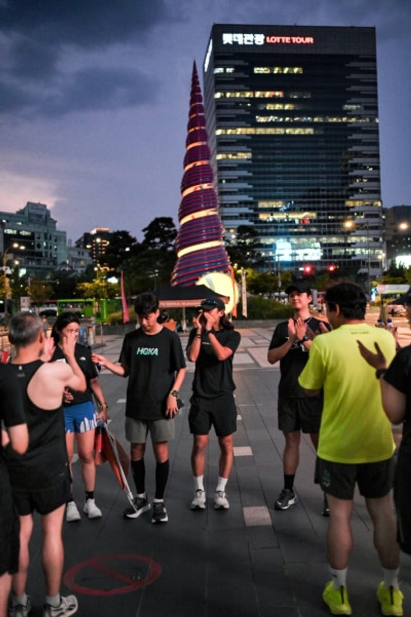  청溪廣場夜跑 首爾Running Crew 7979 活動心得