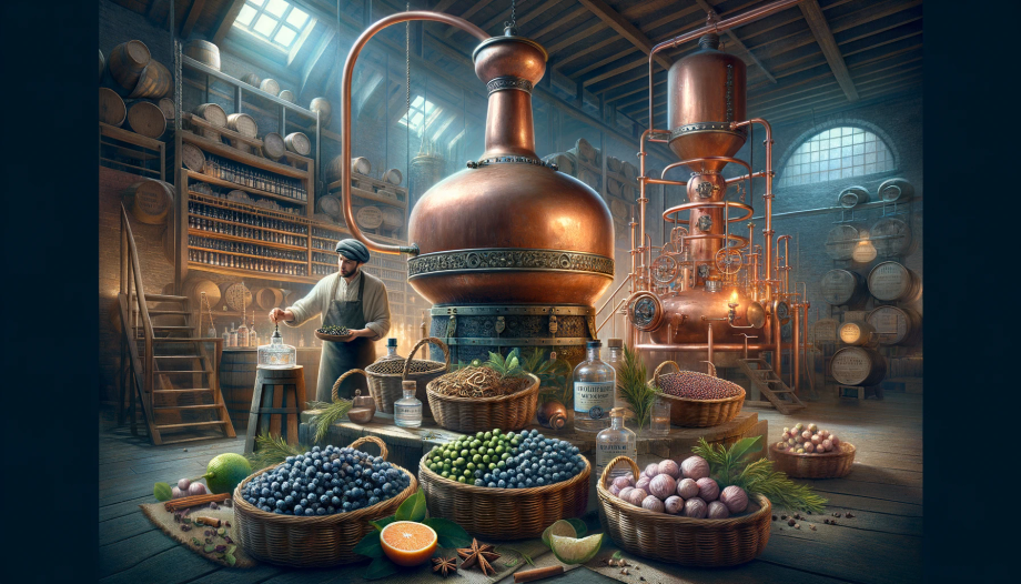 Processus de fabrication du gin