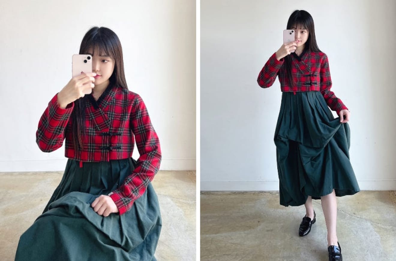 Tenues de soirée, style sensible, hanbok d'hiver, recommandation de nouveaux jeogori