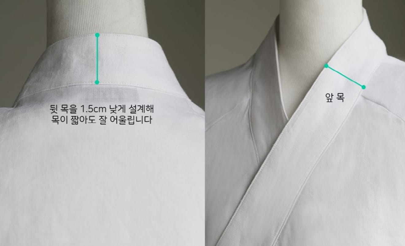 リネン製の涼しい夏の韓服