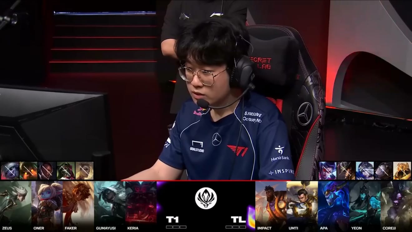 League of Legends MSI 2024 Bracket Stage Round 2 T1 vs TL 3:1 T1 Victory