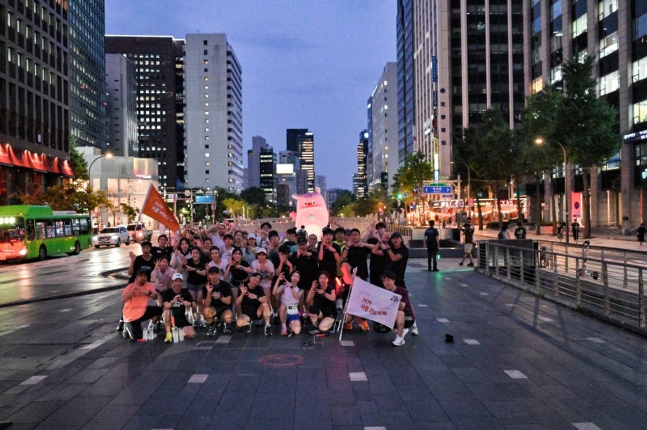  청溪廣場夜跑 首爾Running Crew 7979 活動心得