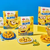 Image of Harim products with Minions drawn on them