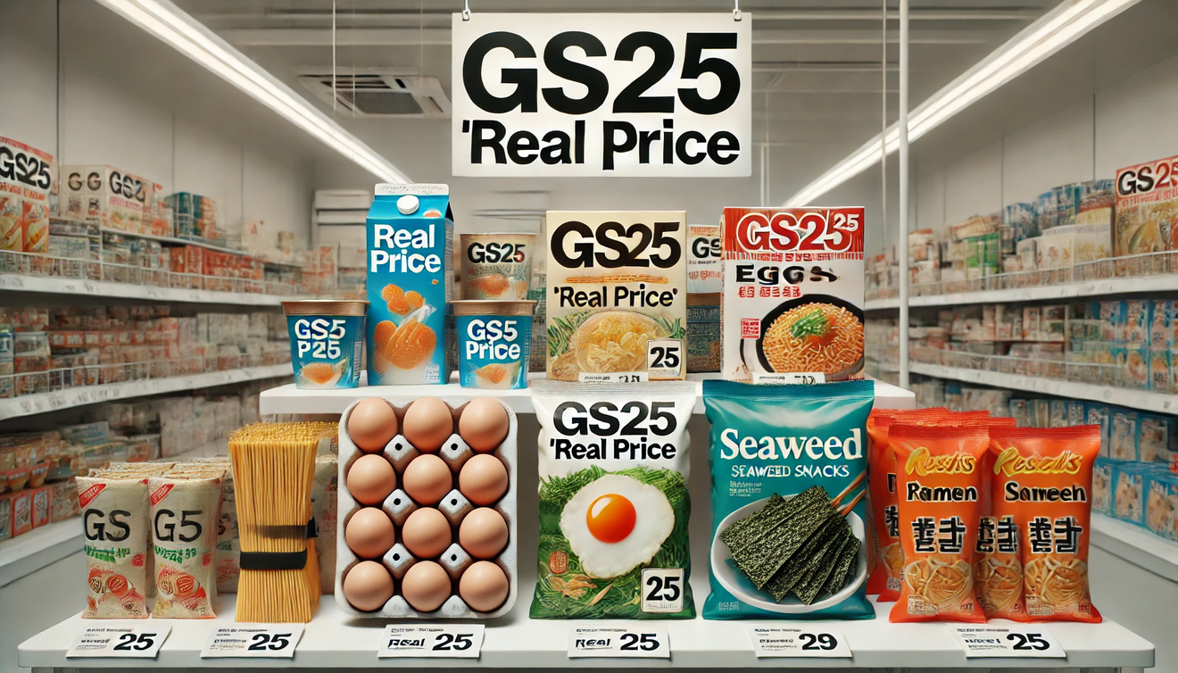 Sucesso da linha ‘Real Price’ da GS25: vendas de 35 bilhões de wones e expansão para macarrão instantâneo e algas marinhas