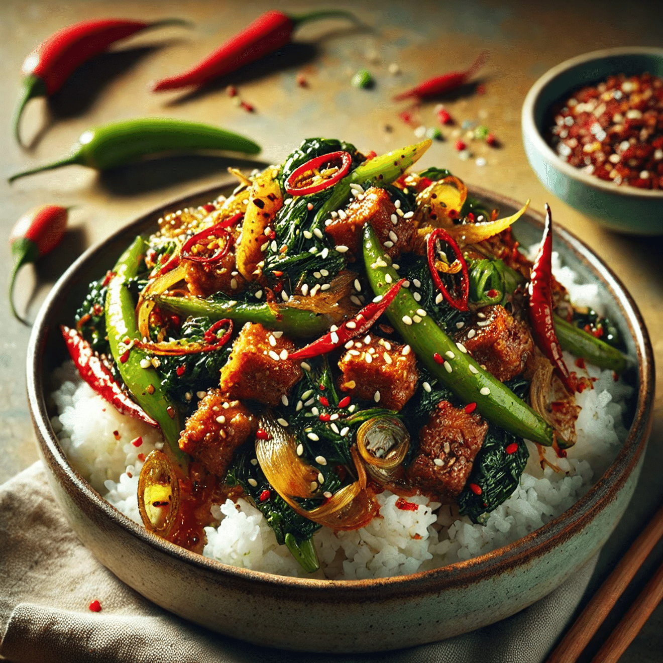 Recette de Bibimbap au Bok Choy et Miso de Baek Jong-won : un plat coréen simple et consistant