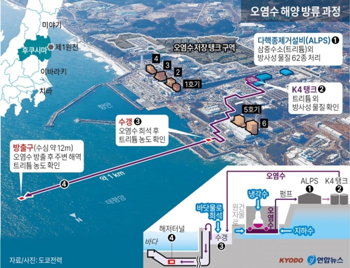 Préoccupations concernant une catastrophe écologique liée au rejet d'eau contaminée de la centrale nucléaire de Fukushima et