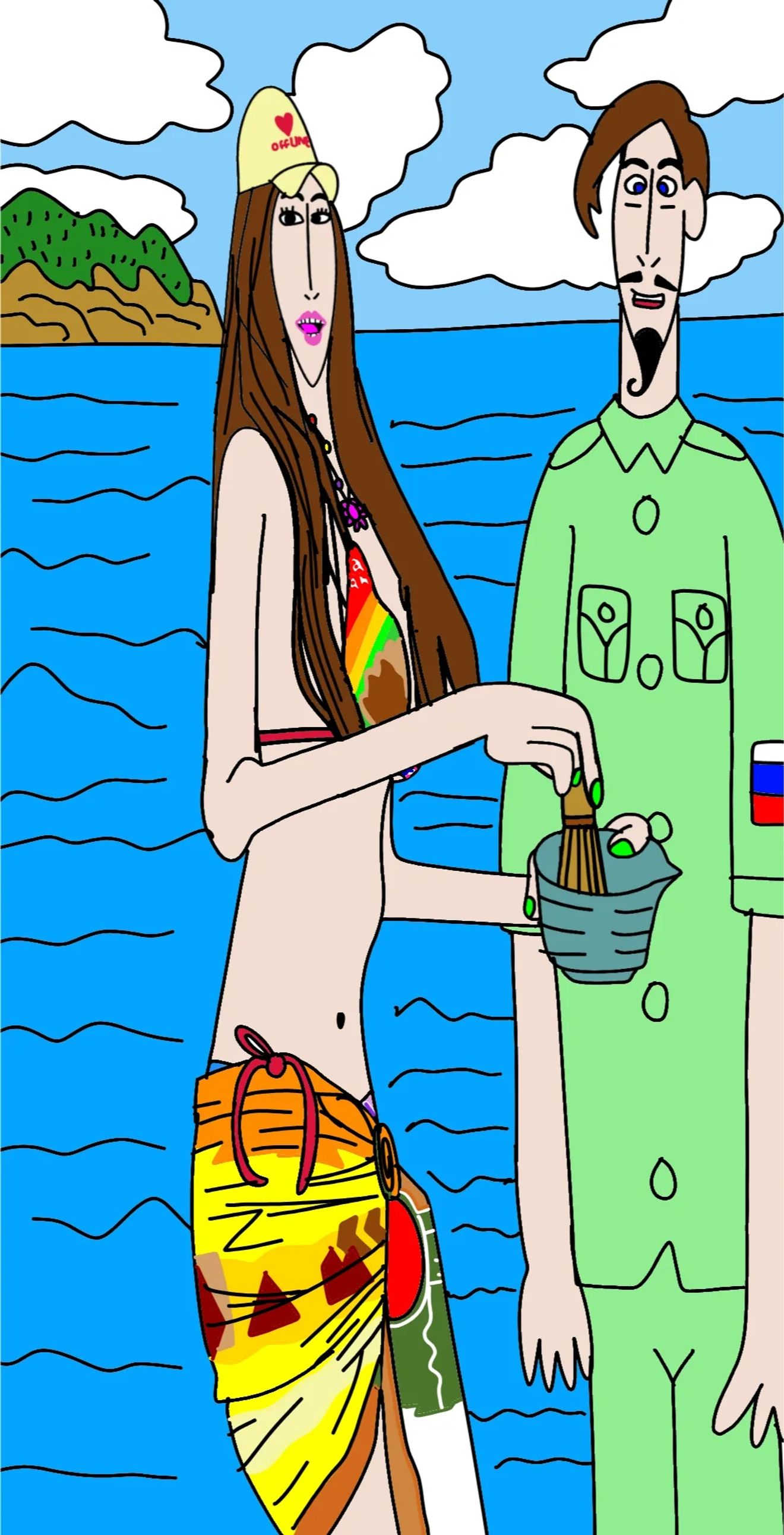 <DHC> Sahildeki bir kadın