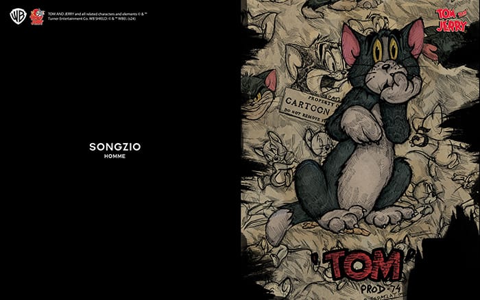 Collezione 'Tom e Jerry' di Warner Bros. X Songzio 24SS, fornita da Songzio