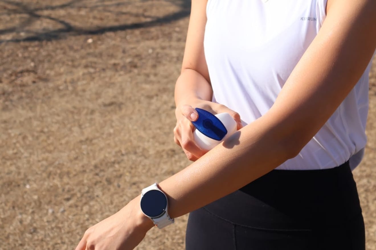Loción corporal Vaseline Intensive Care recomendada después del ejercicio en Olive Young