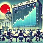 Chứng khoán Tokyo tăng 2.957 yên trong phiên sáng