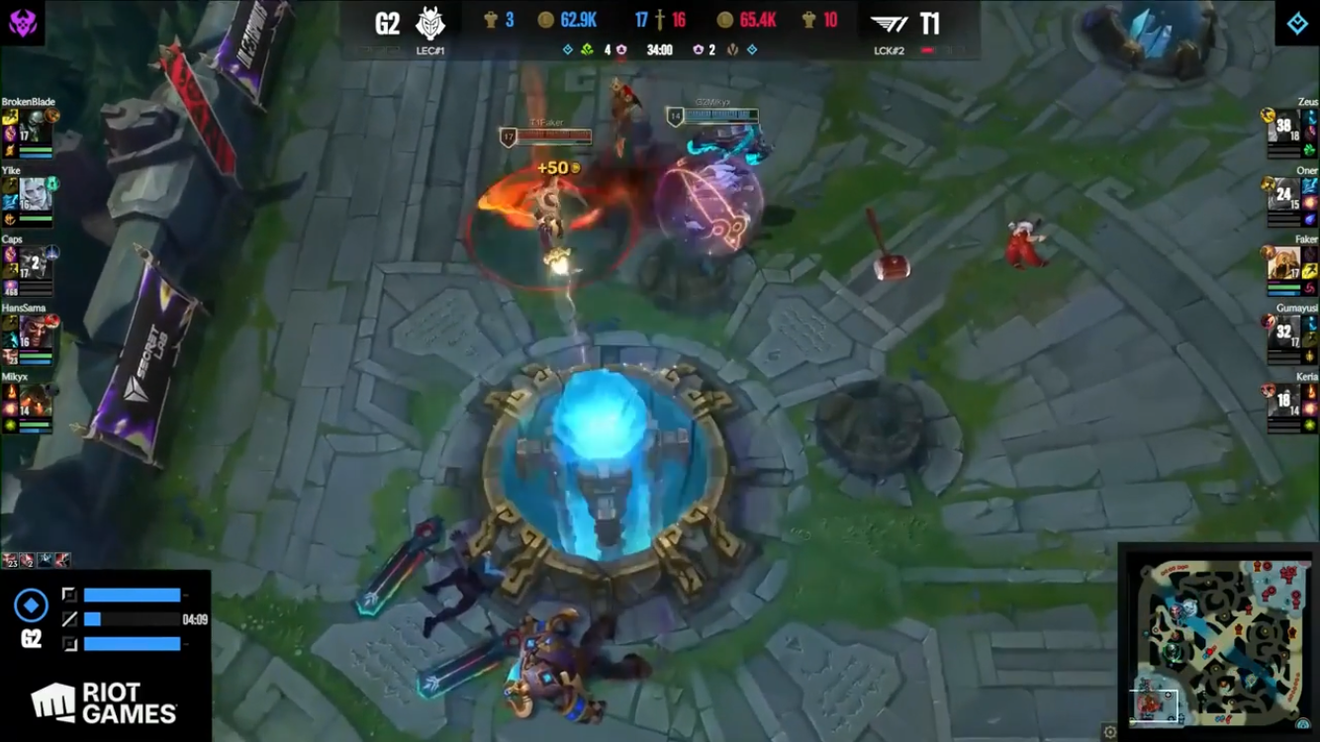 League of Legends MSI 2024 LoL Park Arena Viewing Party Live Bracket Stage Match T1:G2 3:0 T1 Victory