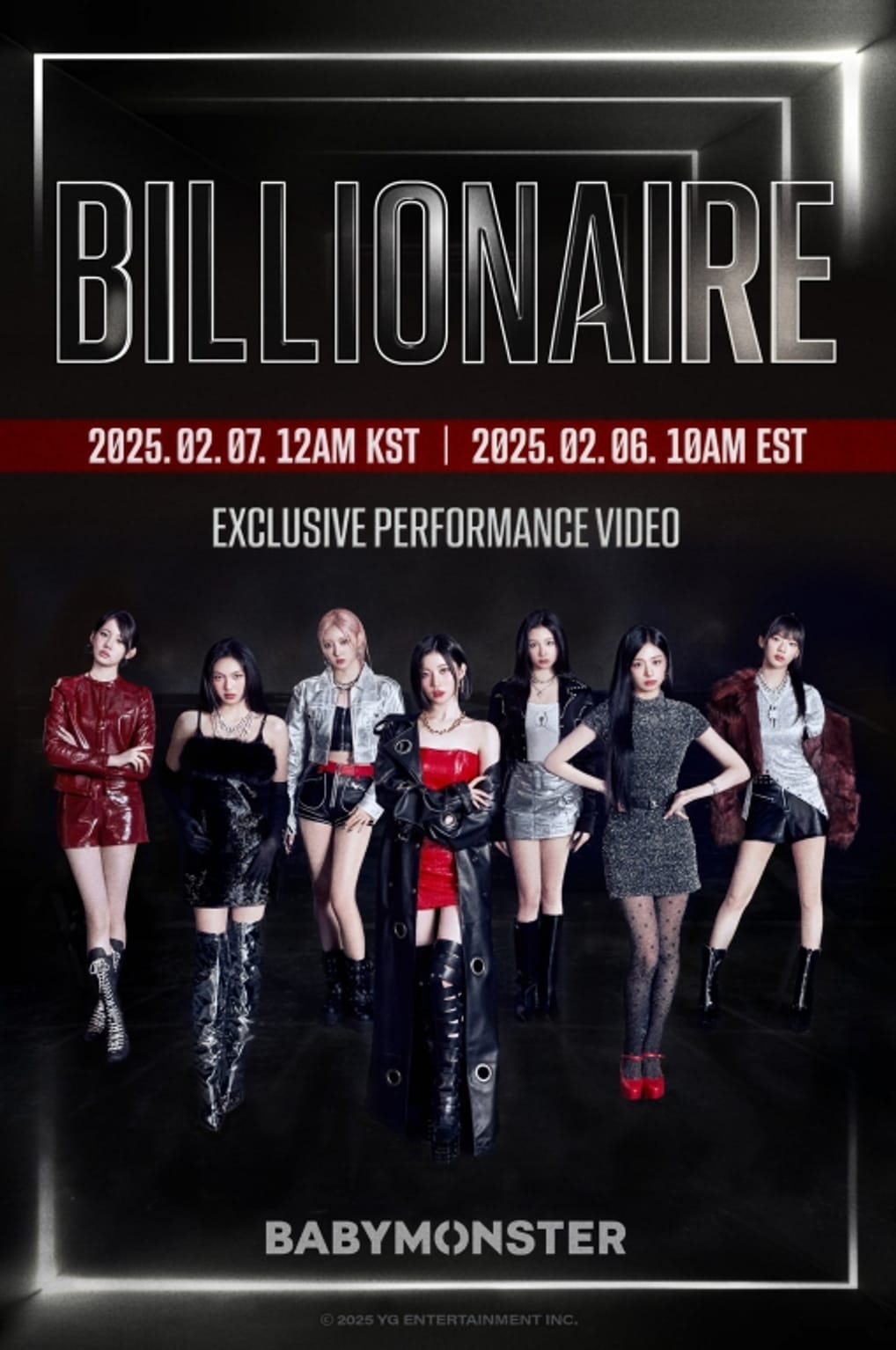 BABYMONSTER का 'BILLIONAIRE' 6 फरवरी, रात 12 बजे MV रिलीज़