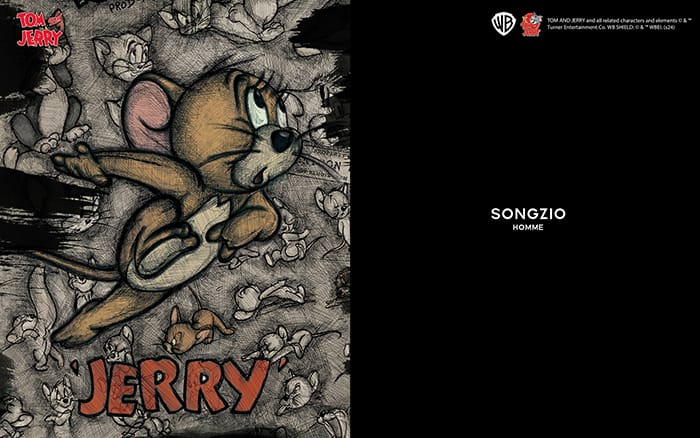 Collezione 'Tom e Jerry' di Warner Bros. X Songzio 24SS, fornita da Songzio