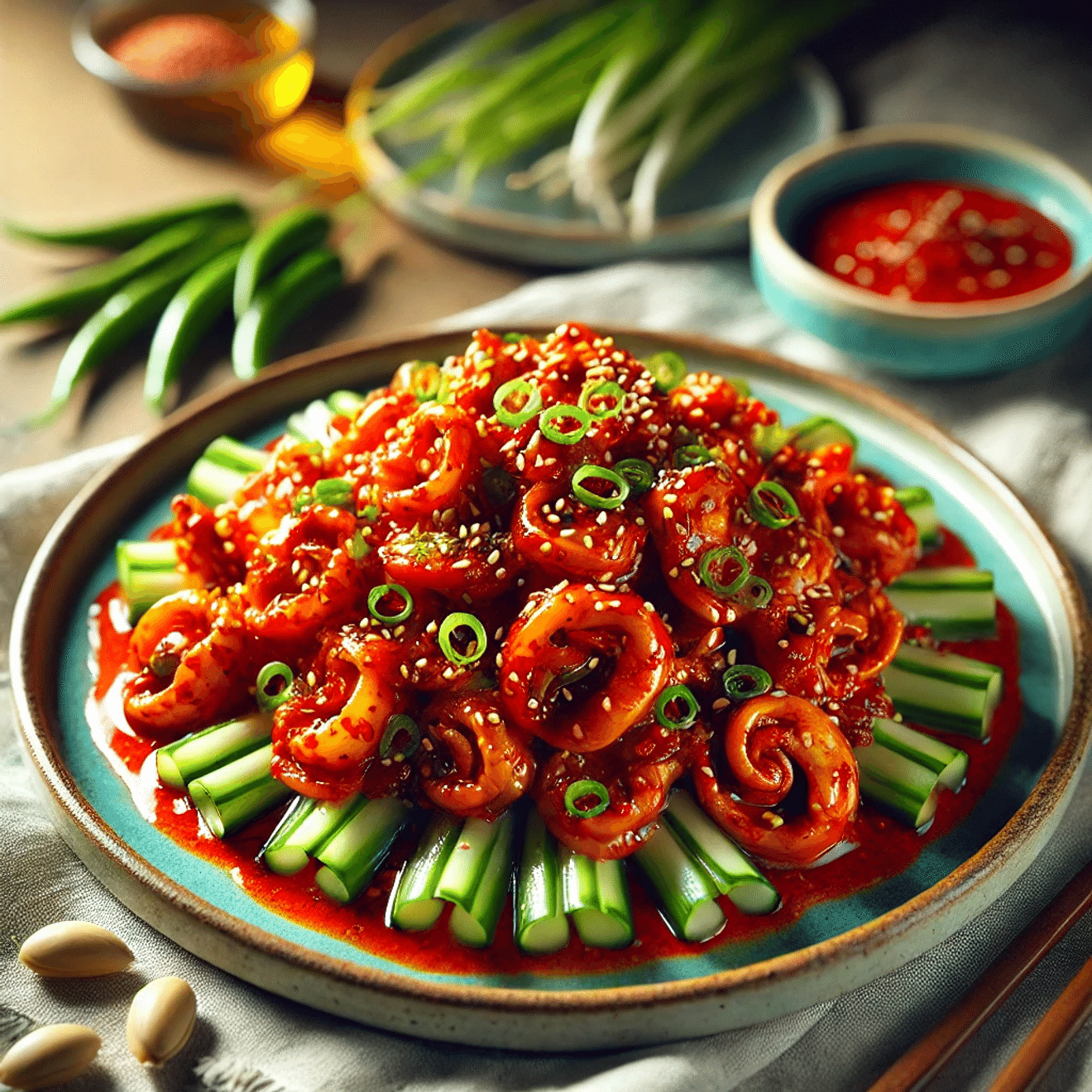 白種元的辣香酸甜螺肉拌菜食譜