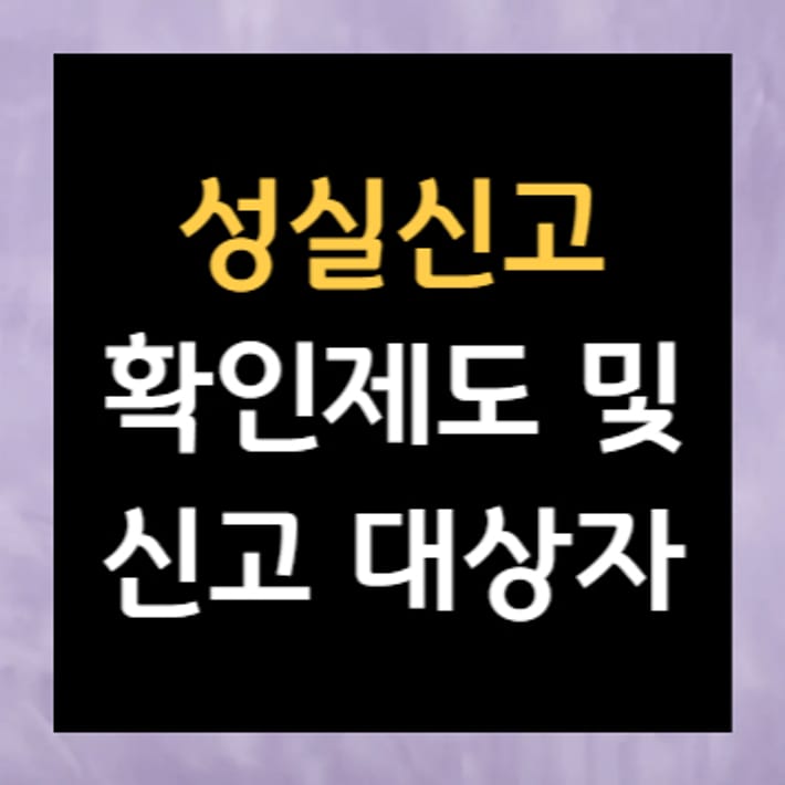 성실신고 확인제도, 이제 혼자 하지 마세요! 꼼꼼하게 알아보고 성공적인 절세 하세요!
