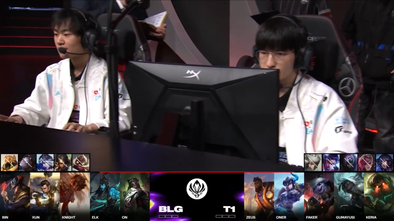 Liga de Leyendas MSI 2024 Fase de Bracket Semifinales Partido T1 vs BLG 2:3 Victoria de BLG