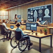 [Colonna di sensibilizzazione sulla disabilità] Intelligenza artificiale generativa AI... Fornire pari opportunità di lavoro alle persone con disabilità