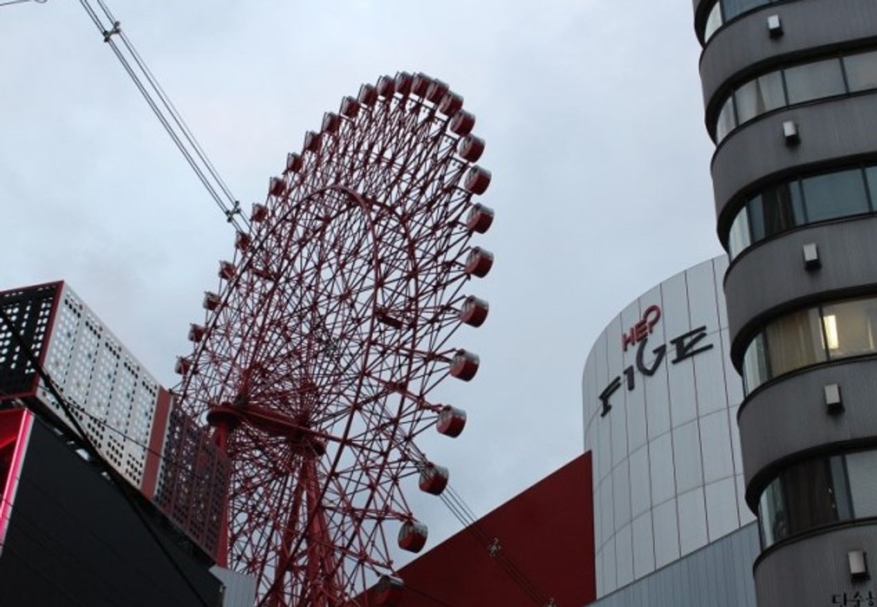 Hep Five Ferris Wheel in Osaka, Japan