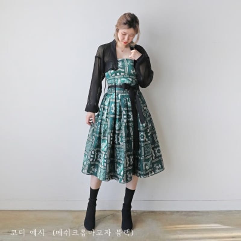 女性用生活韓服でバレコアールック(balletcore)を演出！ニットクロップマゴジャ