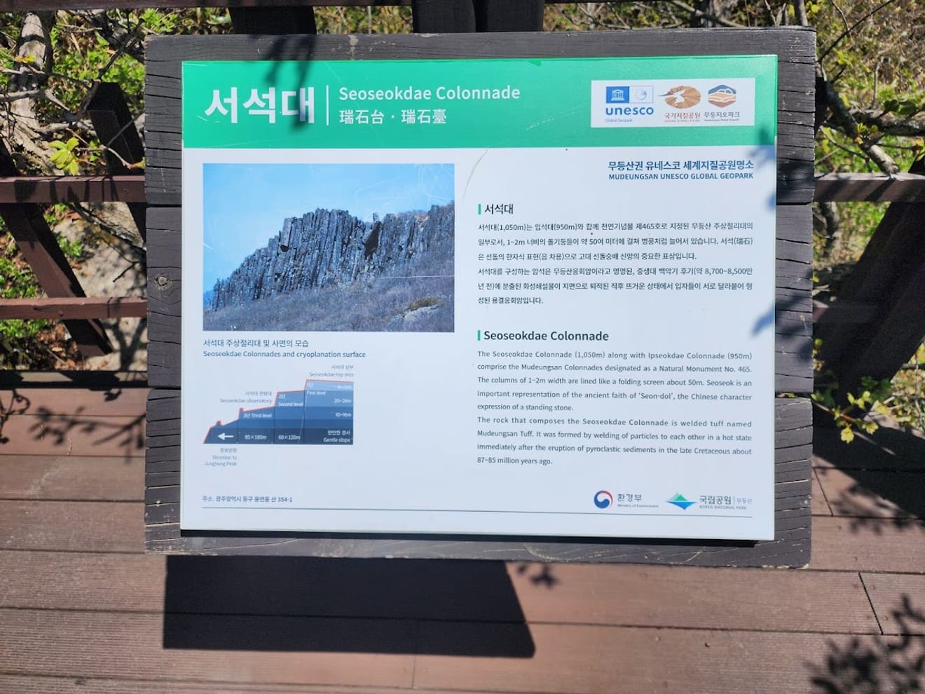 [National Park Stamp Tour] 14. Black Yak 100 Famous Mountains Mudeungsan Seoseokdae Mountain Climbing Stamp Passport (Island, Sea) Issue 2 Method