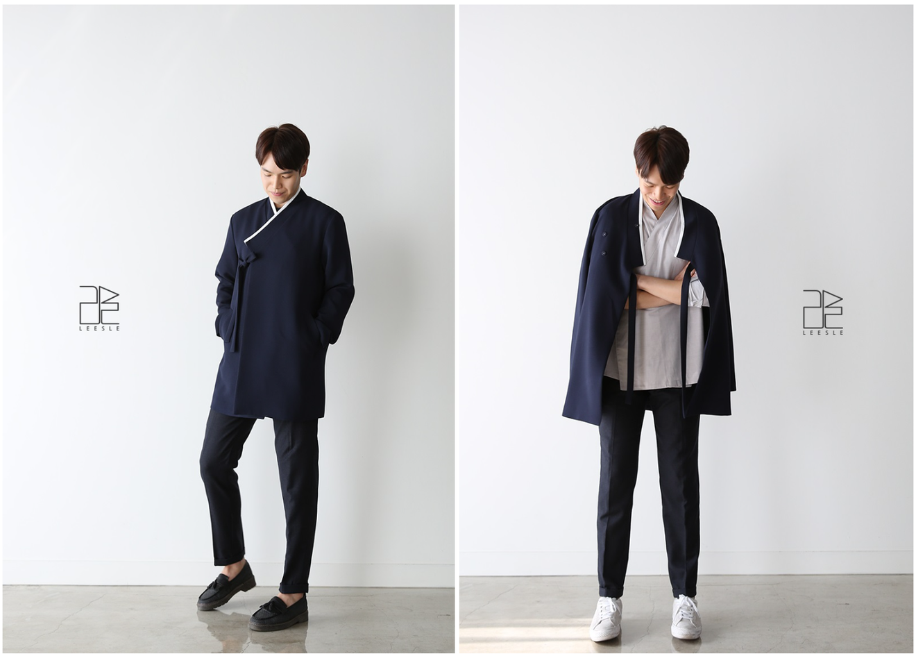 Hombre con chaqueta Durumagi (두루마기)