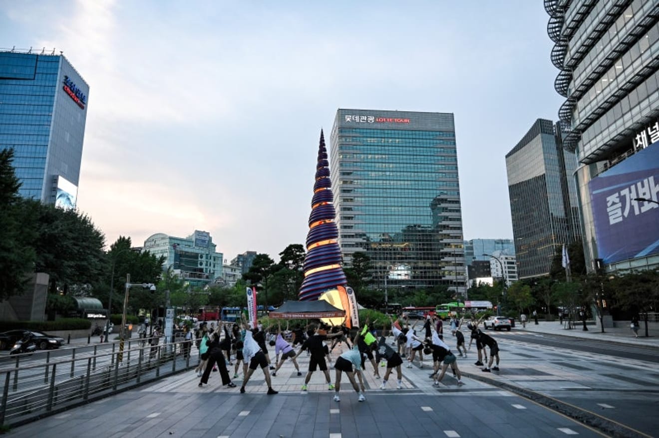  청溪廣場夜跑 首爾Running Crew 7979 活動心得