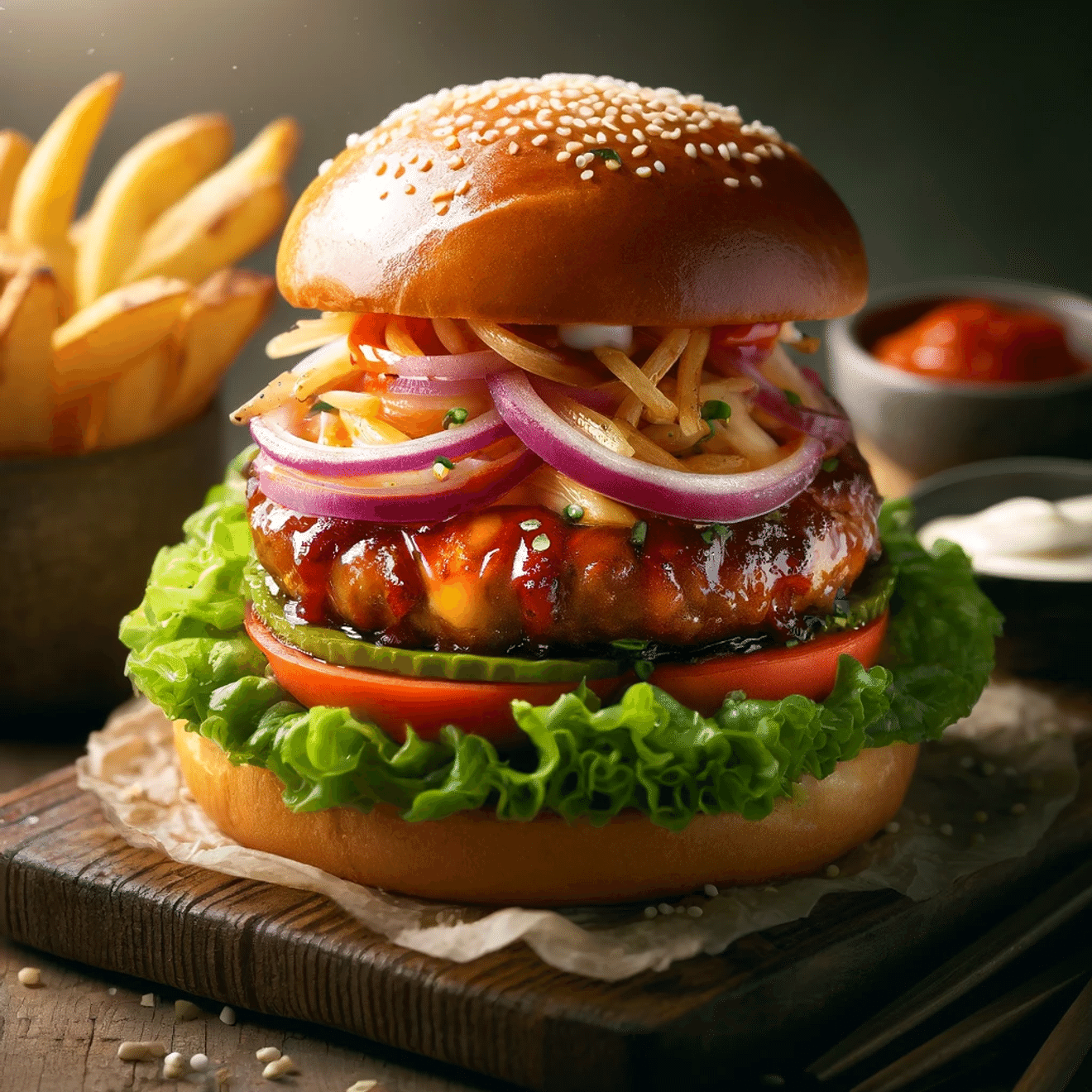 Rezept für einen Tteokgalbi-Burger nach Baek Jong-won
