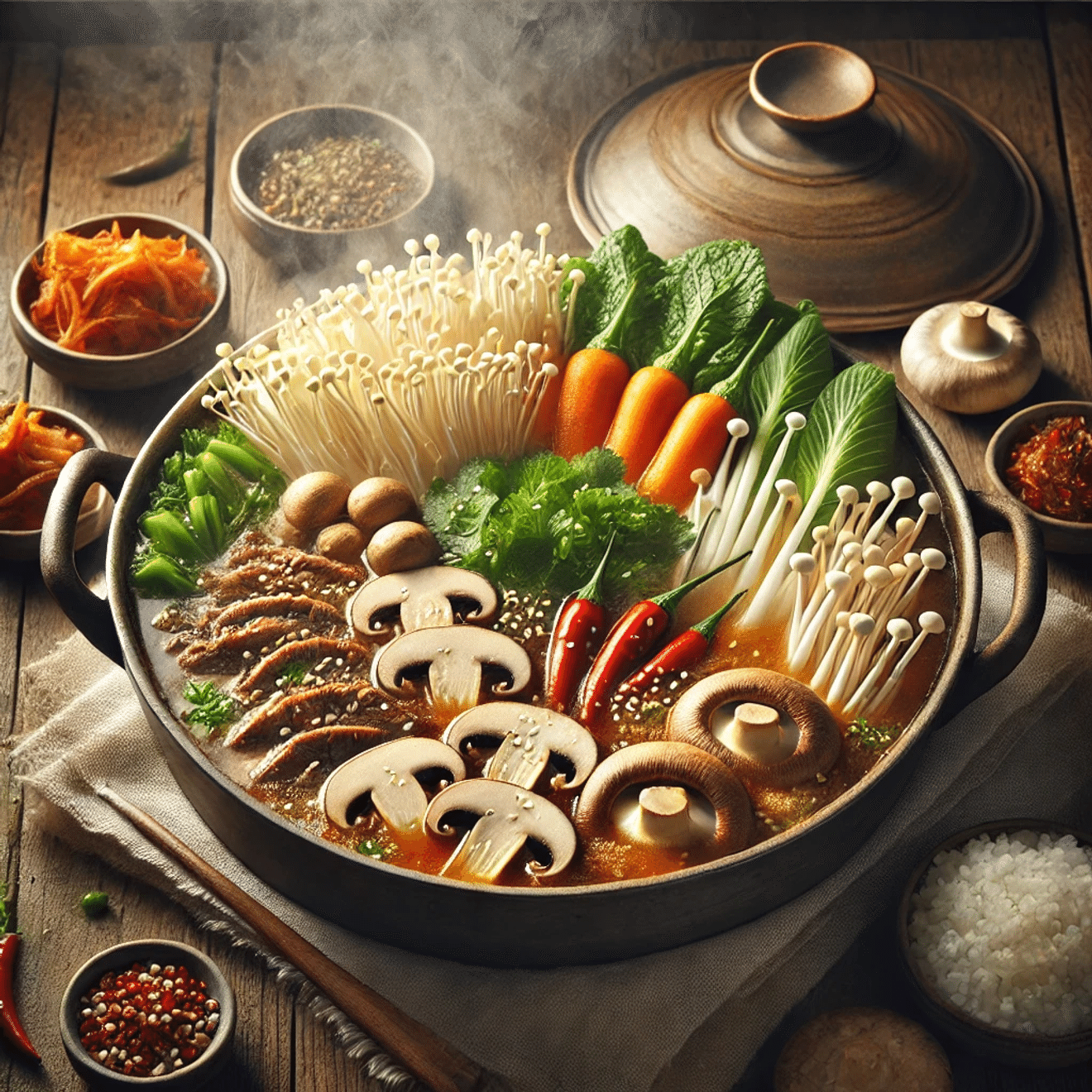 Recette de ragoût de porc aux champignons shiitake style Baek Jong-won