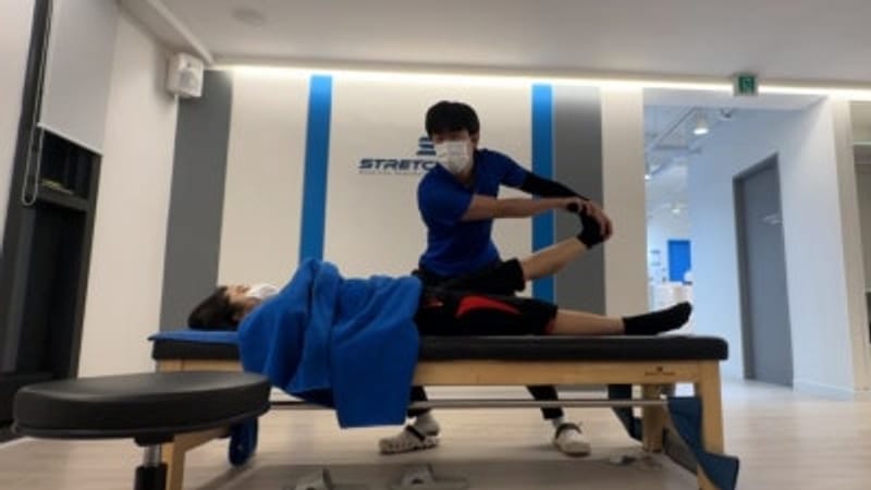 Soins post-course à pied grâce aux étirements. Avis sur Stretchbang de Kyodae