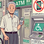 Verordening om het gebruik van mobiele telefoons door ouderen bij geldautomaten te verbieden, wordt in de prefectuur Osaka in Japan overwogen - gericht op het voorkomen van oplichting