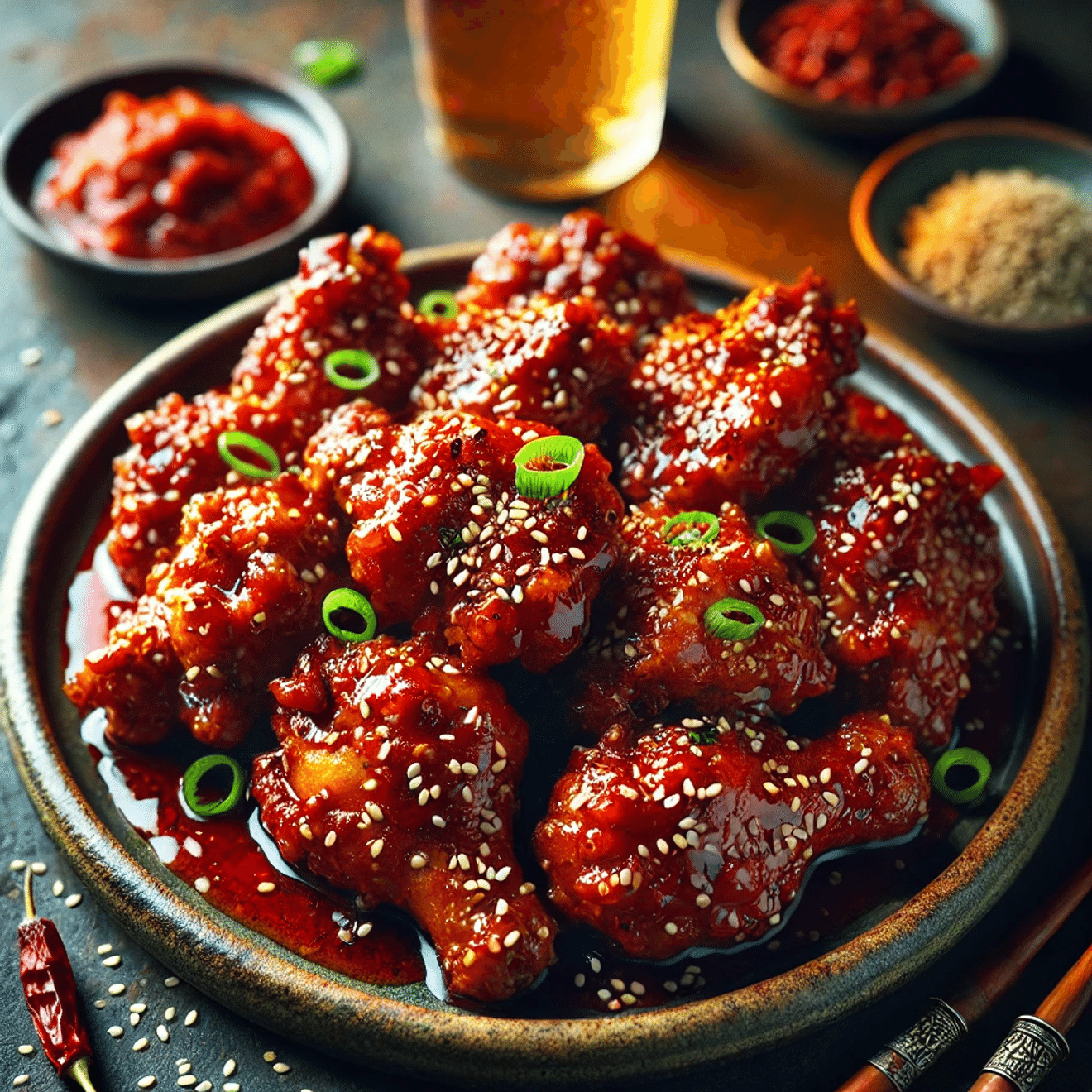 Back Jong-won's marinierte Hähnchen-Rezept