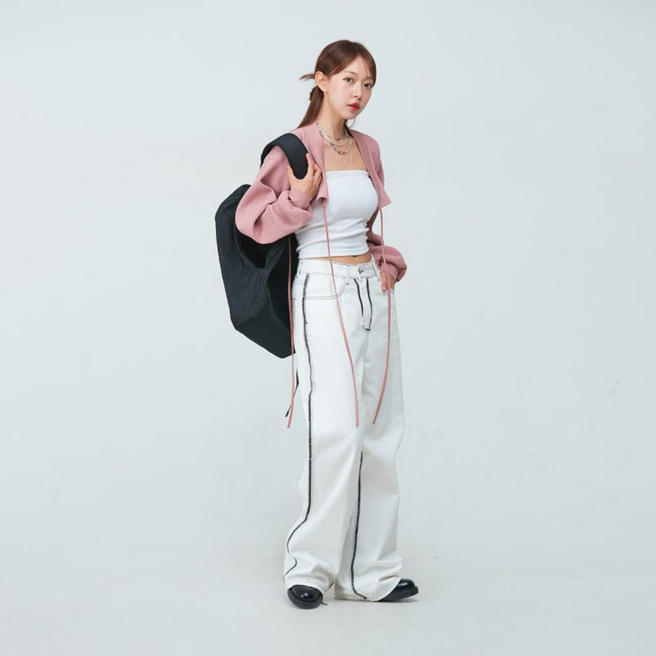 女性用生活韓服でバレコアールック(balletcore)を演出！ニットクロップマゴジャ