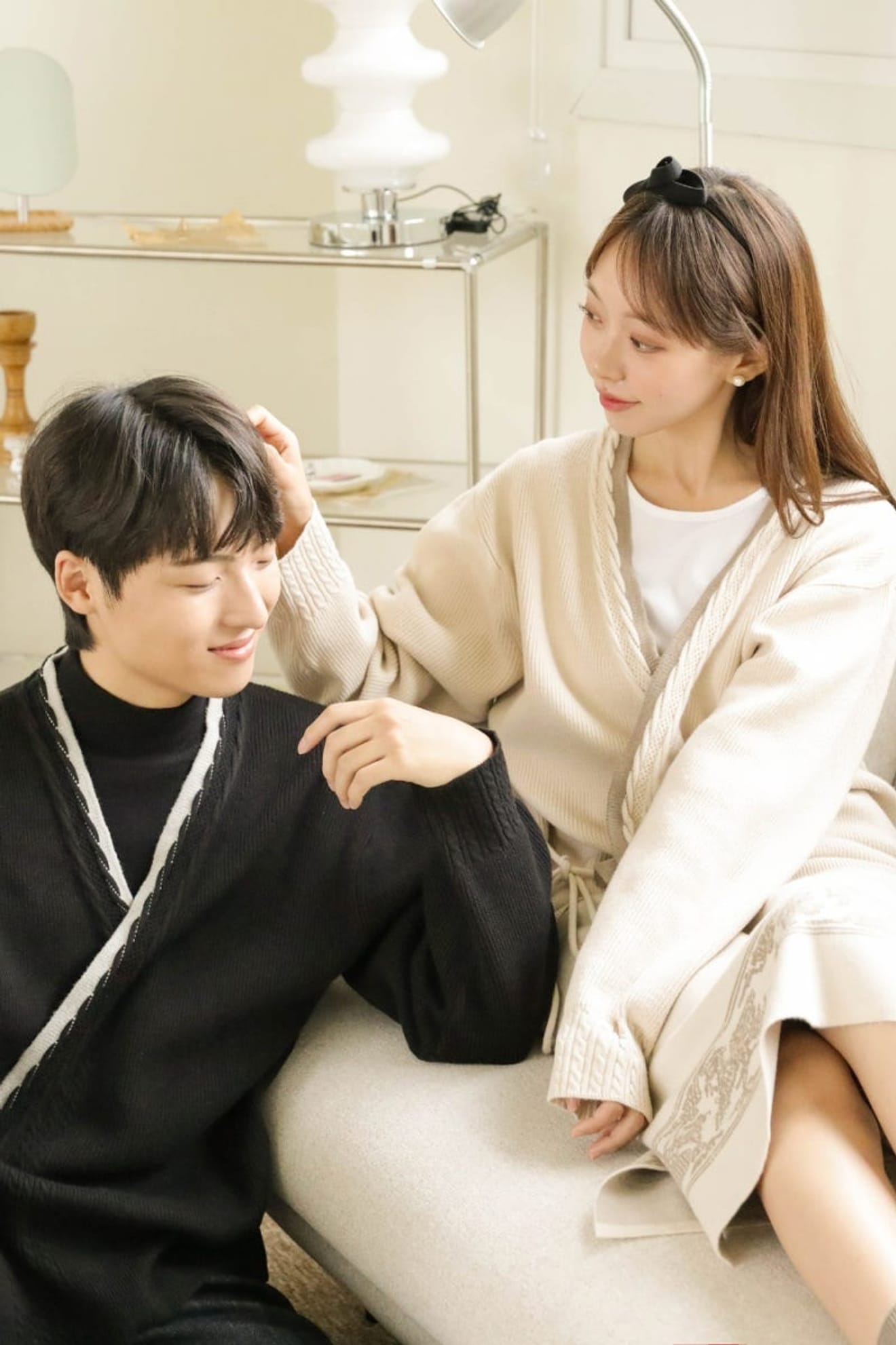 Áo cardigan kiểu Hanbok? Quá trình làm áo cardigan đôi, áo len