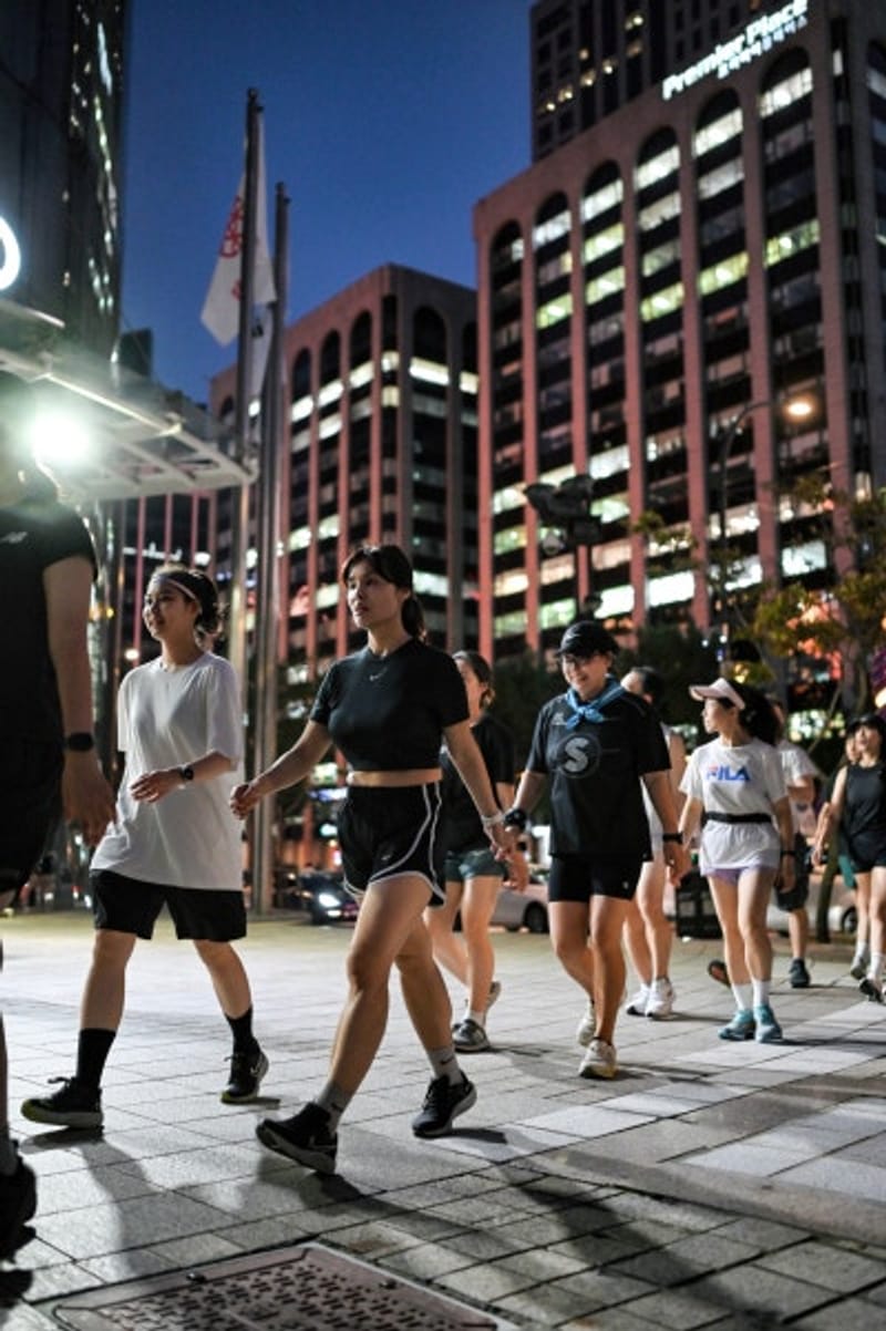  청溪廣場夜跑 首爾Running Crew 7979 活動心得