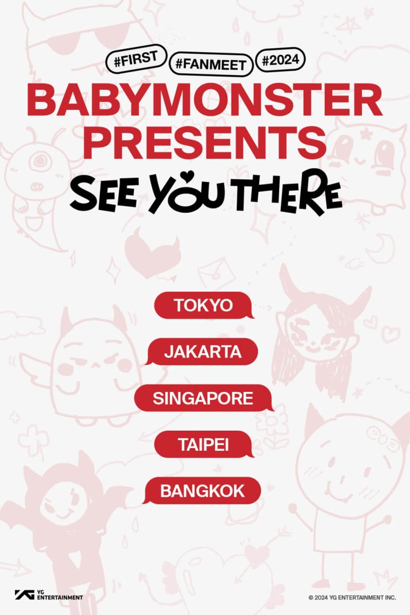 Babymonster, tournée de fanmeetings en Asie lors de ses débuts