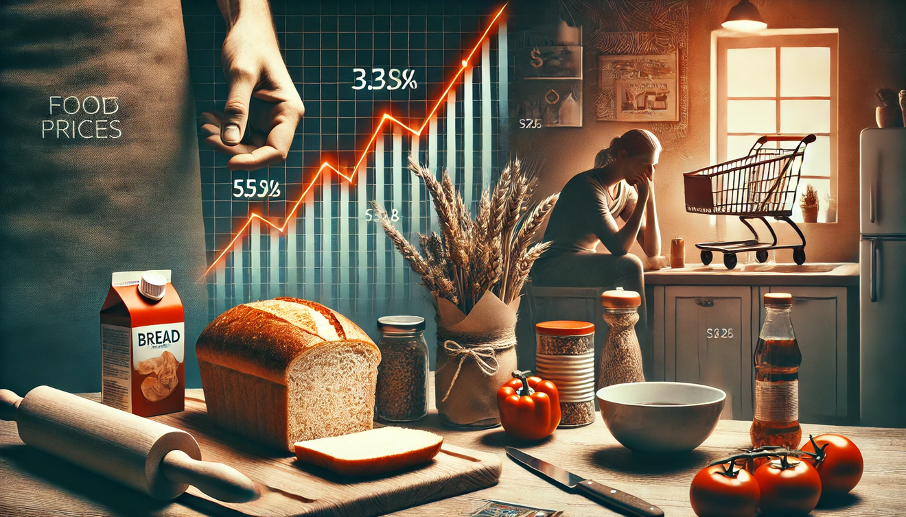 La ola de alzas de precios del pan de molde: la escalada incesante de los precios de los alimentos en 2024 y su impacto en los hogares