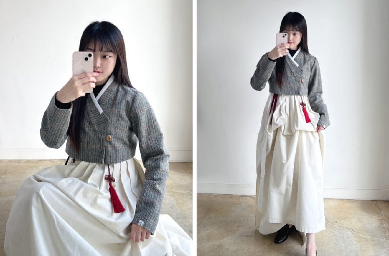Tenues de soirée, style sensible, hanbok d'hiver, recommandation de nouveaux jeogori