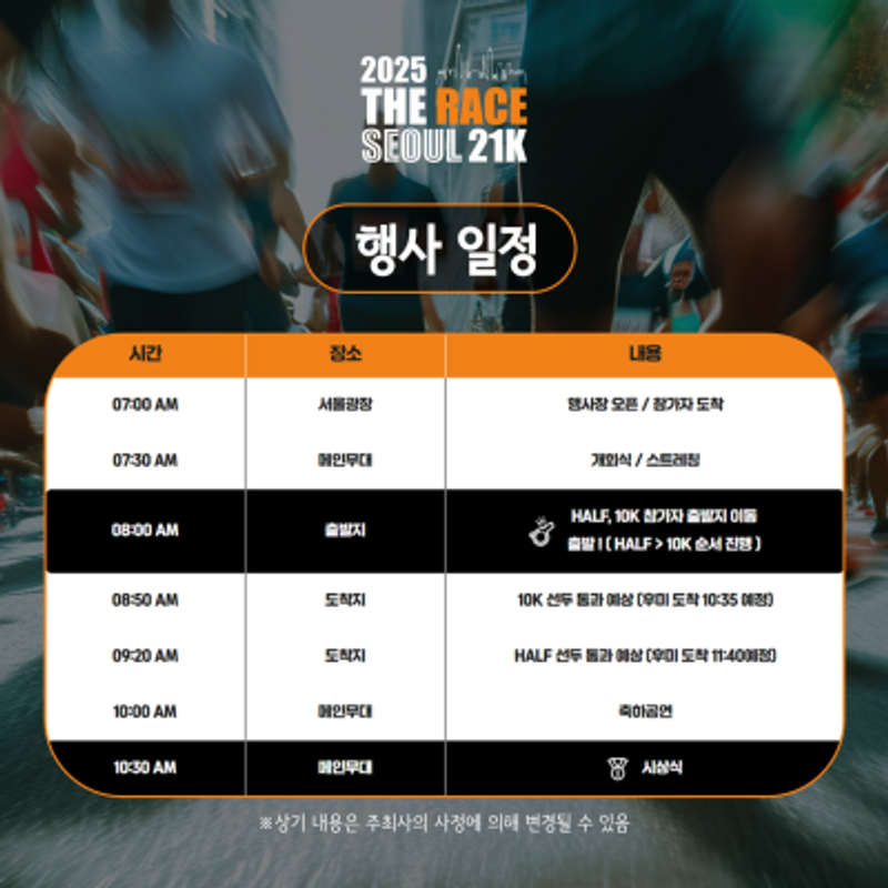 Le marathon The Race Seoul 21K à travers le centre-ville de Séoul : améliorez votre record en février