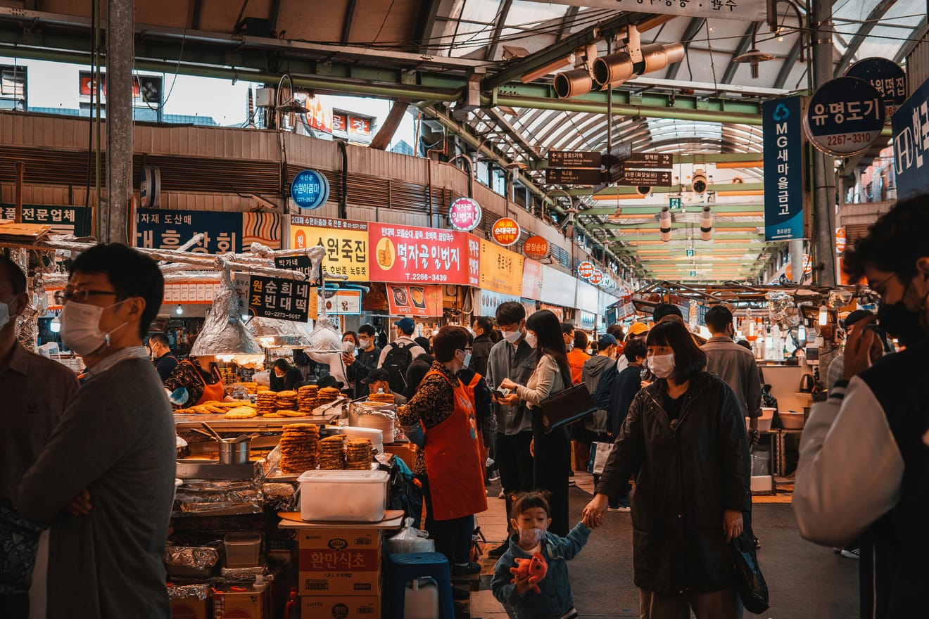 [1-es vonal Szöul] K-food piac túra! 5 finom étel a Jongno 5-ga állomáson a Gwangjang piacon