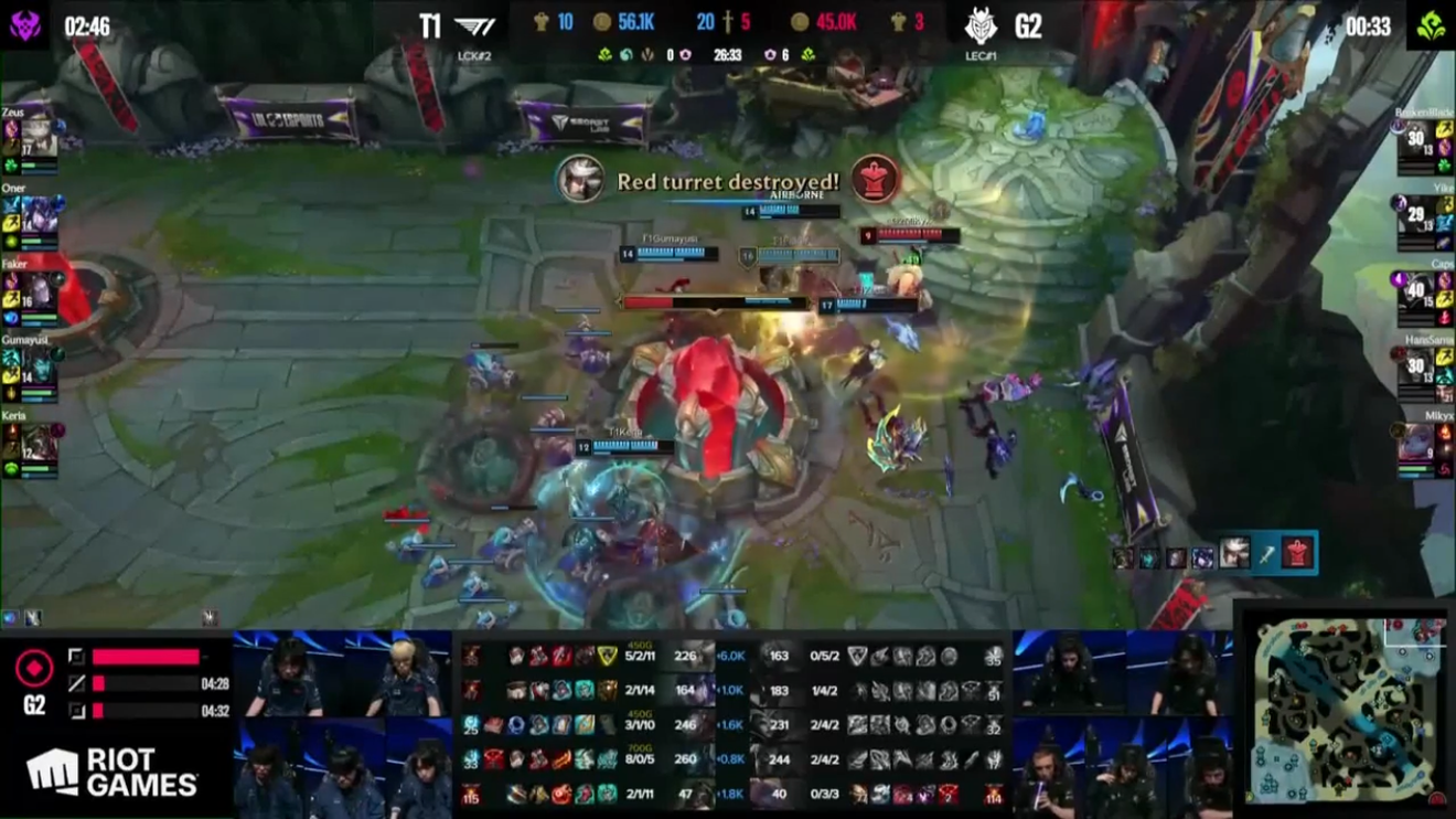 League of Legends MSI 2024 LoL Park Arena Viewing Party Live Bracket Stage Match T1:G2 3:0 T1 Victory