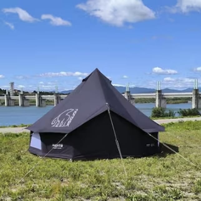 Barracas de Camping Nordisk Asgard 12.6 para viagens ao ar livre, camping familiar e com amigos, equipamentos e suprimentos de camping