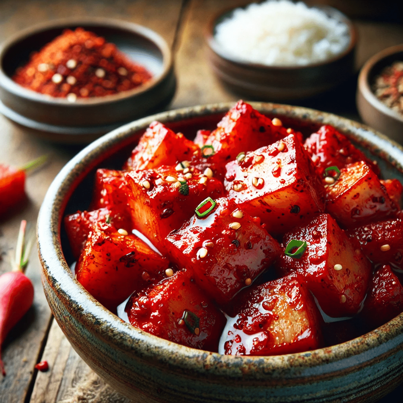Receita de Kimchi de Rabanete (kkakdugi) de Baek Jong-won: Crocante e saboroso!