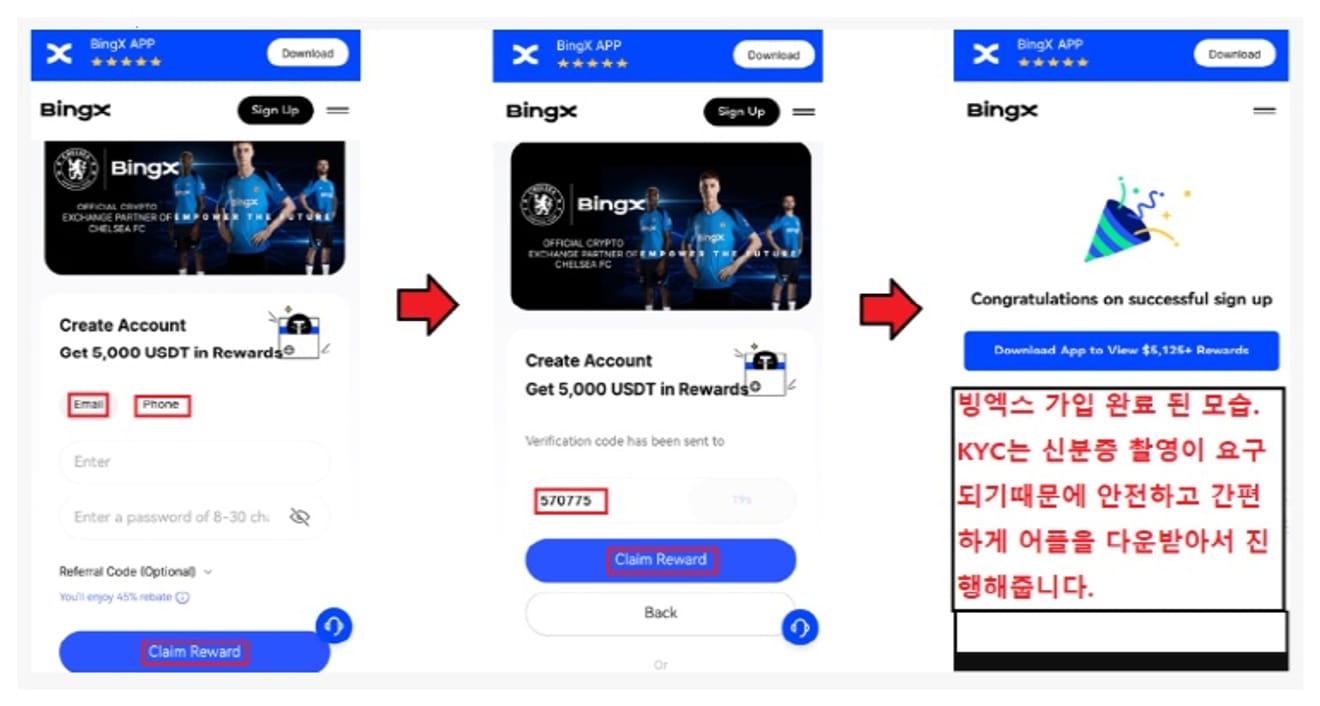 BingX-Iscrizione