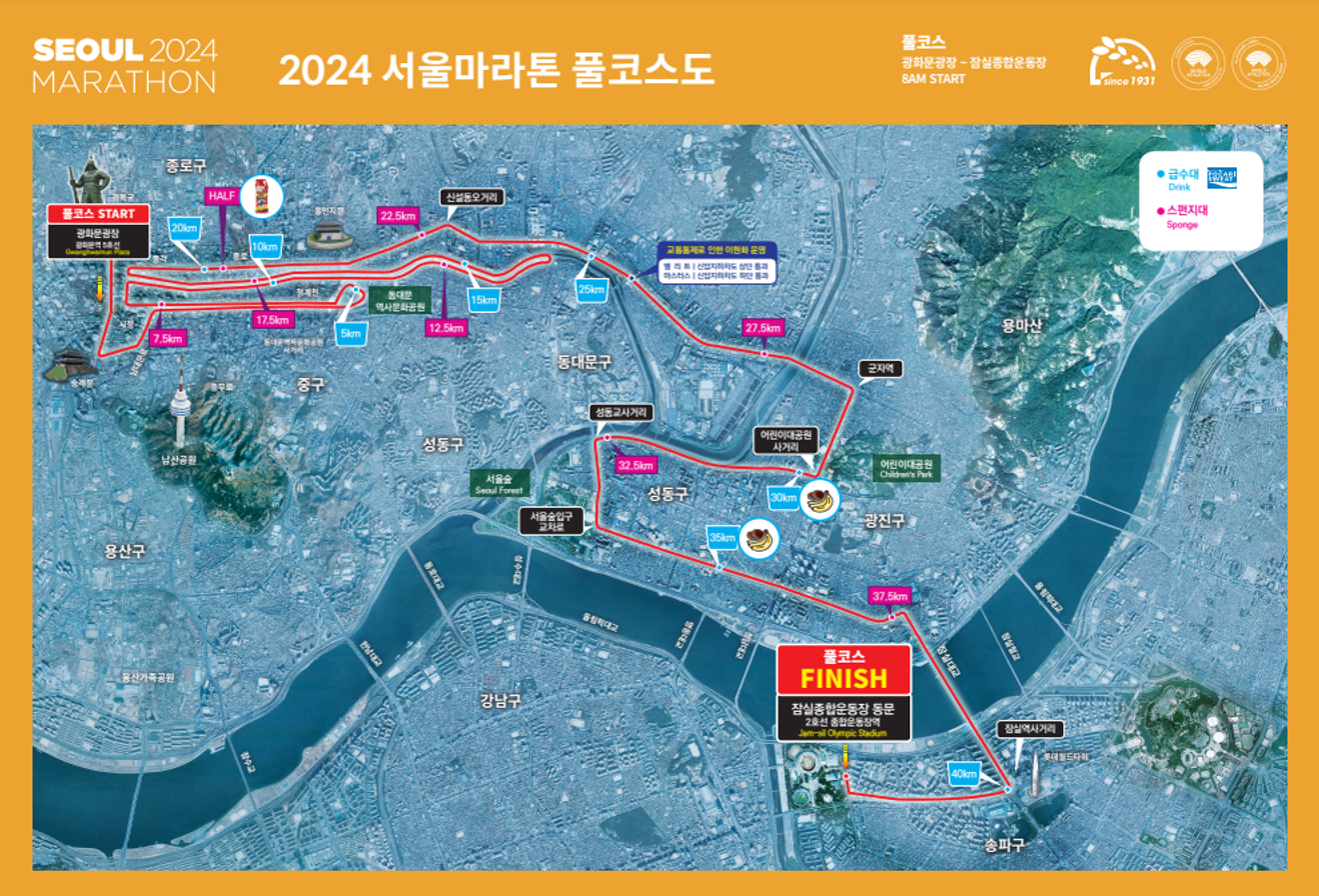 Compte rendu de la course du marathon de Séoul Dong-A Marathon 42195 (avec vidéo)