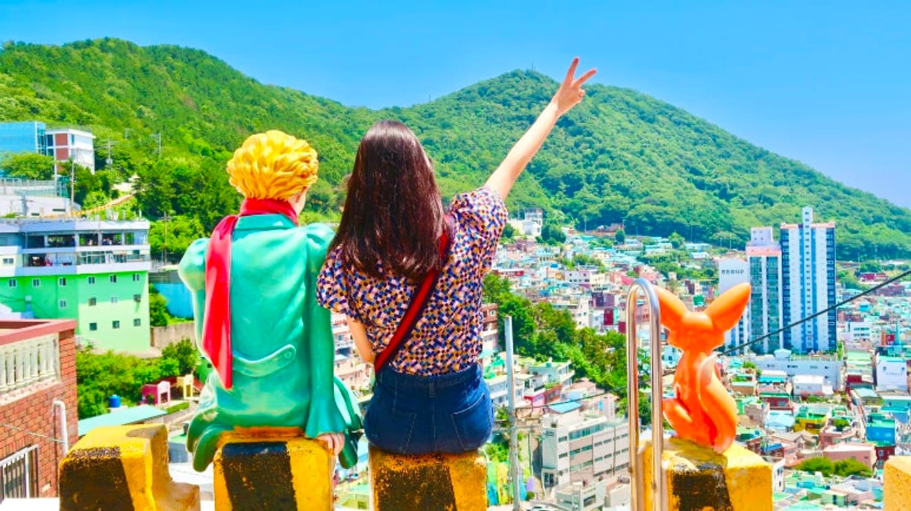 부산 여행 감천문화마을 어린왕자 포토존