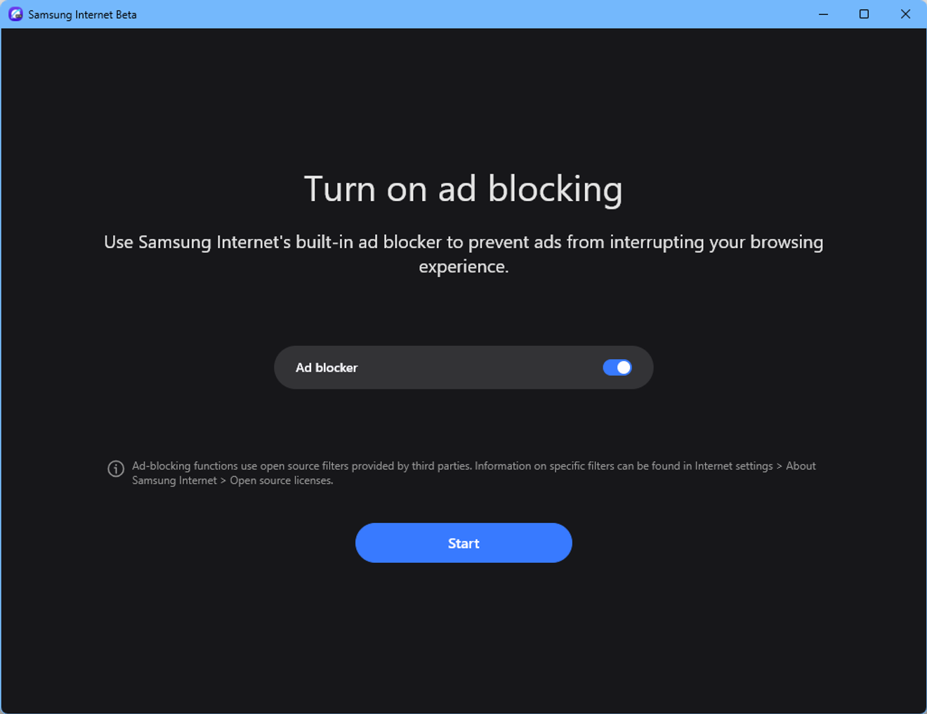 삼성 인터넷 브라우저를 윈도 PC에 설치하기