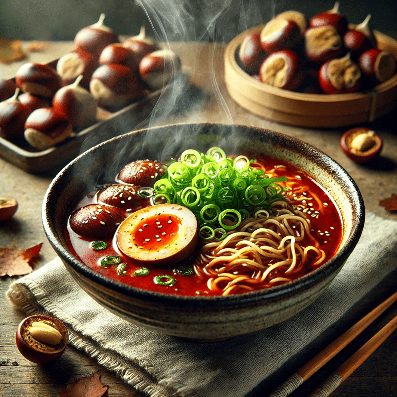 Wyjątkowy koreański ramen, przepis na ramen z kasztanami od Baek Jong-wona